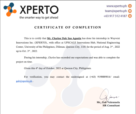 xperto-certificate